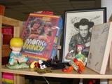 More the toys, and collectibles. Many autographed pieces, and paper.