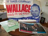 Political Posters including: Nixon, Jimmy Carter, LBJ, Wallace