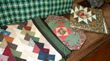 Quilted wall hangings, and lap blankets