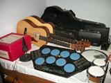 guitars, and drum machine