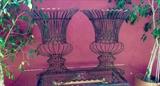 Grand Iron Wire Urns