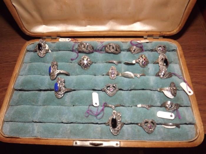 Vintage Silver and costume jewelry