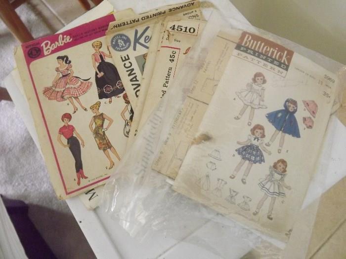 Vintage Doll Clothes Patterns