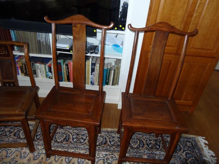 17th c. Chinese officials' chairs (previously owned by TV's renown "Frugal Gourmet").