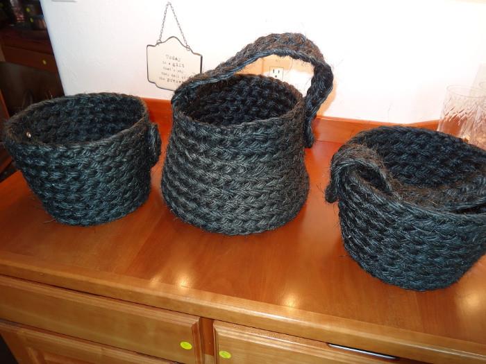 Horse hair baskets (not available).