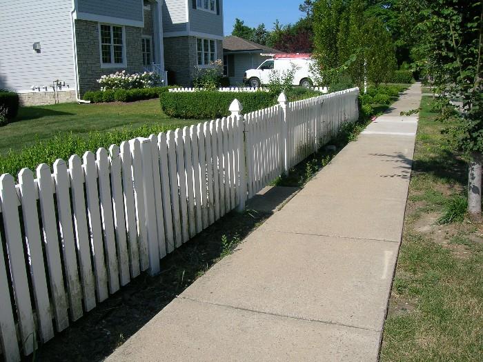 Picket fence for sale with swing gate