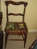 Antique side chair ( one of two)