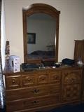 One of two different "priced-right" dressers and beds!