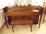 Baldwin Spinet piano and bench