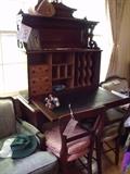 Early Victorian front drop secretary