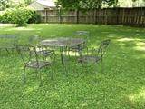 Outdoor table with chairs