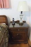 Night Stand with Crystal lamp