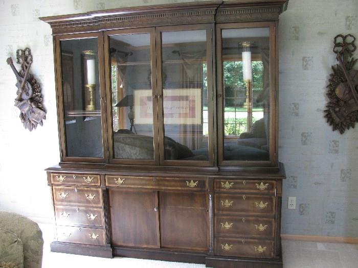R-Way China Cabinet and lovely wall hangings
