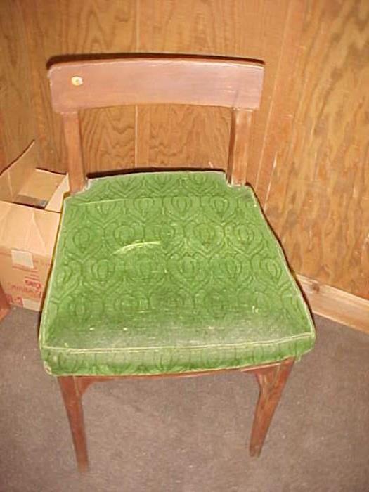 Pullman car vanity seat, original fabric