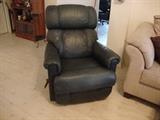 LazyBoy leather recliner, dark green