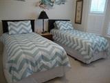 Twin bed set, Headboards/mattresses/boxsprings, frames.  Bedding sold seperately
