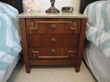 Antique 3 drawer chest with stone top
