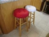 2 small bar stools