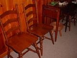 set of 8 ladder back chairs