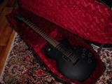 Les Paul gothic guitar in coffin case