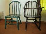 Antique children chairs