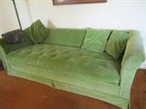 great velvet green sofa