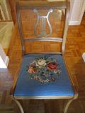 one side chair needlepoint
