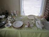 some china and glass and bar ware