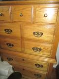 oak chest of drawers