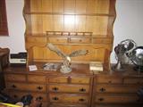 dresser with plate holder