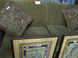 green sofa