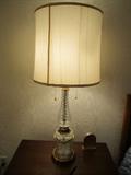 Warren Kessler crystal lamp pair