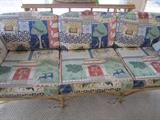 rattan sofa set misc chairs, ottoman and tables