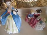 Royal Doulton figurines. Leading Lady, HN 2269, Bedtime Story, Mary Mary, Mary had a little lamb, BoPeep, Goody Two Shoes