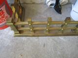 brass fireplace fence
