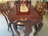 DINING ROOM TABLE AND CHAIRS BY BERNHARDT
