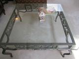 GLASS TOP COFFEE TABLE