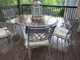 nice patio set table and 4 chairs