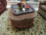 ottoman by Lauren Brooks , tray not for sale