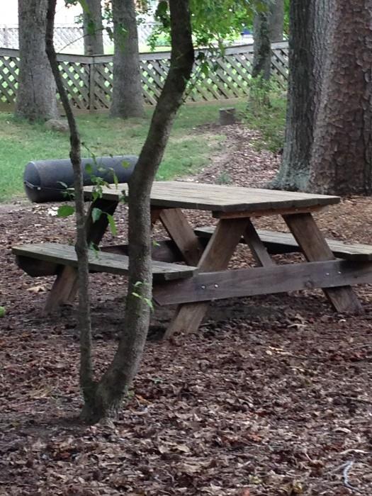 all wood picnic table 
