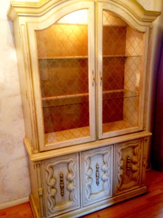 and This Amazing Lighted China Cabinet...