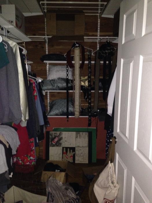 Closet full of nice clothing