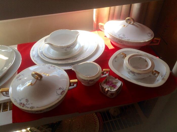 Some of the pieces of the Barvarian Tirschenreuth Studio 4179 hand painted china set