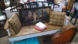 Hand Crafted Bench, Paintings, Heart Shaped wall hanging that lights 