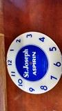 1940's St Joseph Aspirin Clock Face