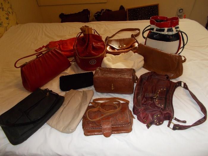 Sampling of purses...some VINTAGE...all COOL!!!!