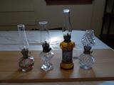 4 Mini Oil Lamps - will be sold individually - cute...cute...cute...