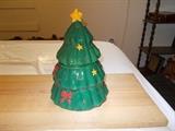 2 piece Christmas Cookie Jar - 12" tall