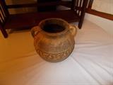 Pottery Planter - 2 Open Handles - 9.5" tall - 10" wide - VERY NICE!!!!