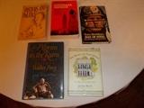More Louisiana Books:  Top Left: Oysters & Politics - autographed copy by J. O. Wintzell; Top Center: Huey Log's Hayride - The American Rehearsal for Dictatorship (1928-1940) Harnett Kane; Top Right: Terry Bradshaw - Man of Steel;   Bottom Left: Pilgrim in the Ruins - A Life of Walker Percy - Jay Tolson (autographed); Bottom Right: The House on First Street - Personal House Rehabbing After Katrina - Julia Reed